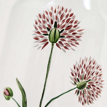 Hand-painted glass carafe
